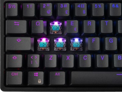 Svive Triton Full blue switch (svart) Gamingtangentbord i full storlek, mekaniskt, nordisk layout, RGB,PBT-keykaps#2