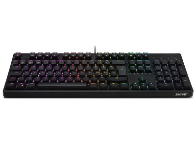 Svive Triton Full blue switch (svart) Gamingtangentbord i full storlek, mekaniskt, nordisk layout, RGB,PBT-keykaps#3