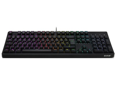 Svive Triton RGB svart i full storlek USB, nordisk layout, red switches, PBT keycaps#3