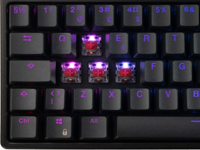 Svive Triton RGB svart i full storlek USB, nordisk layout, red switches, PBT keycaps#5