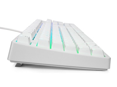 Svive Triton Full red switch (vit) Gamingtangentbord i full storlek, mekaniskt, nordisk layout, RGB,PBT-keykaps#4