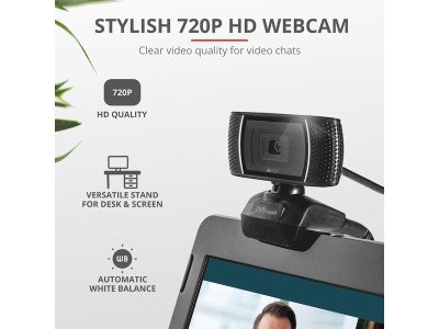 Trust QOBY 4in1 home office paket Inkluderar trådlöst tangentbord, kompakt kompakt mus, HD-webbkamera och headset#5
