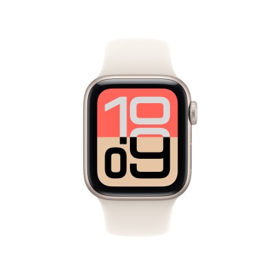 Apple Watch SE 3 GPS 40mm Stjärnglans Aluminiumboett med Stjärnglans Sportband - M/L#2