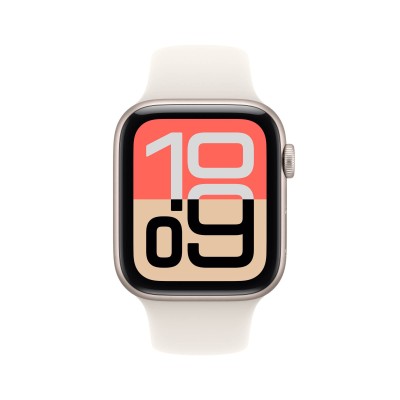 Apple Watch SE 3 GPS 44mm Stjärnglans Aluminiumboett med Stjärnglans Sportband - S/M#2