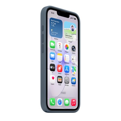 Apple silikonskal med MagSafe till iPhone 17e - Ankarblå#4