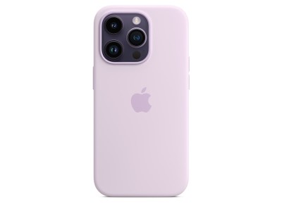 Apple silikonskal med MagSafe till iPhone 14 Pro - Syrenblå#1