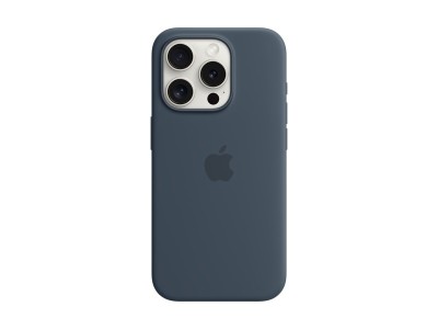 Apple Iphone 15 Pro Silicone Case With Magsafe - Storm Blue#2