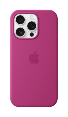 Apple silikonskal med MagSafe till iPhone 16 Pro - Fuchsia