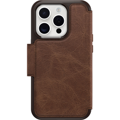 Plånboksfodral OtterBox Strada Series Folio MagSafe Apple iPhone 15 Pro - Espresso