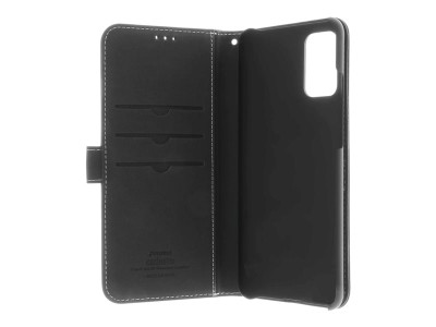 Plånboksfodral Insmat Flip Case till Samsung Galaxy A02s, läder - svart#2