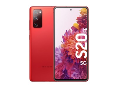 Samsung Galaxy S20 FE 5G 128 GB, 6.5" QHD+, 32/12/12/8 Mpixel kamera, IP68, Dual SIM, MicroSD, Android - Cloud Red#1