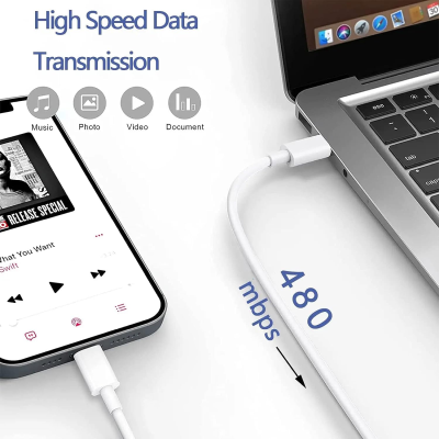 20W USB C-Laddare, USB-C Kontakt/Adapter med PD/QC, Snabbladdare med 2 meters USB-C, Kompatibel med nya Iphone samt alla övrigt med USB-C anslutning! Stödjer Super Fast Charging!#2