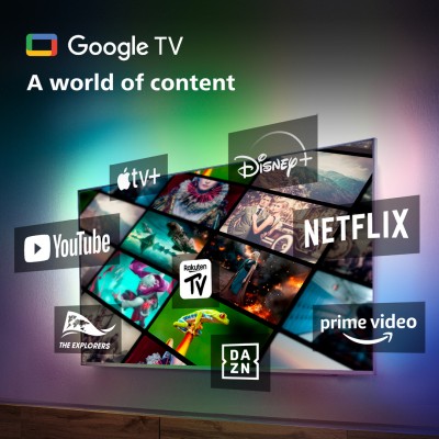 85" Philips "The One" 85PUS8808/12 Smart-TV, UHD/4K, 120Hz Gaming TV, HDR10+, Google TV, 3-sidig Ambilight#8