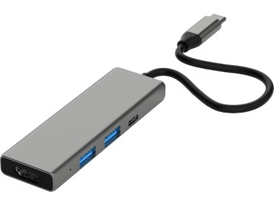 Andersson USB-C Hub (grå) 1xUSB-C PD100W, 2xUSB-A, 1xHDMI