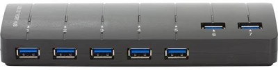 USB 3.0-hub Deltaco UH-723, 7xUSB 3.0, inkl. strömadapter
