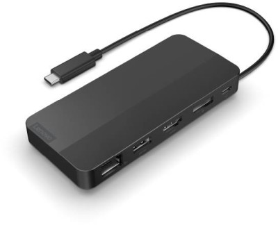 Lenovo USB-C Dual Display Travel Dock, Dual 4K@60Hz HDMI/DP, 2xUSB-C, 1xUSB3.2, LAN, inkl. 65W adapter