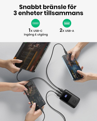 INIU Mini Power Bank, 22,5W Snabbladdning 10000mAh USB C in & out Bärbar Laddare, PD3.0 QC4.0 Externt Batteri Kompatibel med iPhone 15 14 13 12 11 Pro Max Plus iPad Samsung S22 S21 Xiaomi Google etc.#5
