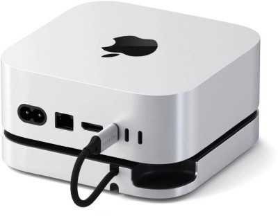 Satechi Mac Mini M4 Stand & Hub med M.2 NVMe SSD-plats