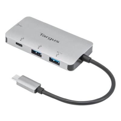 USB-C Multi-Port Hub with 2xUSB-A and 2xUSB-C Ports, Targus - Silver