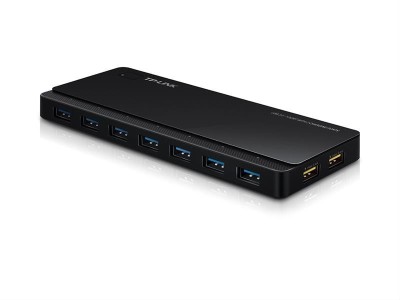 USB 3.0-hub TP-Link UH720, 7xUSB 3.0+2xUSB snabbladdningsportar (2,4A), inkl. strömadapter