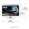 26.5" BenQ MOBIUZ EX271UZ, QD-OLED 3840x2160, 0,03 ms, 240Hz FreeSync Premium Pro, HDR10, höjdjusterbar, 2xHDMI/DP/USB-C 90W, USB 3.2-hubb#6