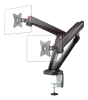 Bordsfäste Deltaco GAM-102 Spring-Assisted Pro Gaming Monitor Arm för 2 skärmar 17-32" - Svart#1