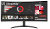 34" LG 34WR55QK-B, Curved VA 3440x1440, 5 ms, 100Hz FreeSync, 2xHDMI/DP