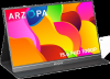ARZOPA Bärbar bildskärm, 16.1 tum, 1080P, FHD bärbar
bildskärm, USB C, HDMI-datordisplay, HDR, ögonvård, extern skärm med
smart fodral för PC, Mac, telefon, Xbox PS5#1