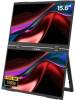 2x15.6" Verbatim Portable Dual Monitor Essentials, Full HD IPS 1920x1080, USB-C/MiniHDMI, högtalare