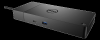 USB-C dockningsstation Dell Dock WD19S, HDMI/2xDP, GigaLAN, 3xUSB 3.2, 1xUSB-C, inkl. 130W strömadapter