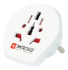 SKROSS World to Europe, reseadapter, 100-250 V max 16 A, jordad, vit#1