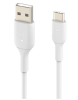 USB-kabel Belkin BoostCharge USB-A till USB-C, 1 meter - Vit