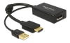 DeLOCK HDMI till Displayport adapter, 4K, HDMI ha, DP hona, svart#1
