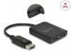 Splitter DeLOCK 1 x Displayport in > 2 x Displayport ut 4K@60Hz, DP 1.4 MST#1