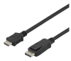 DisplayPort till HDMI-kabel, 4K@30Hz, DP 1.2, 3 meter - Svart#1