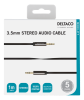 DELTACO ljudkabel, 3,5mm hane till 3,5mm hane, 1m, svart#2