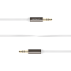 DELTACO ljudkabel, 3,5mm hane till 3,5mm hane, 1m, vit#1