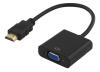 Adapter HDMI till VGA+3,5mm audio, Deltaco, 0,2m - Svart#1