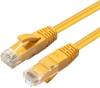 Nätverkskabel MicroConnect oskärmad U/UTP Cat.6a, RJ45, 500MHz, LSZH, 15 meter - Gul
