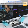 KVM Switch 2x2 HDMI 4K60Hz 3xUSB3.0 Audio EDID#4