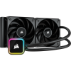Corsair iCUE H115i ELITE, 280mm, 2x140mm fläktar, aRGB - Svart