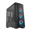 Cooler Master MasterBox 520 Mesh Black, ATX, fönster i härdat glas, 3x120mm ARGB-fläktar - Svart#1