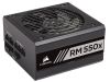Corsair RM550x V2 550W, ATX v2.4, 135 mm fläkt, 80PLUS Gold V2, semipassivt, löstagbara kablar - Svart