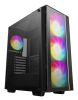 DeepCool Multitech Prestige MATREXX55 V4 C 3x140mm LED fläktar + 1x120mm LED fläkt, glasfront samt sida + LED strip i fronten - PREMIUM CASE!