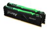 64 GB (2x32GB) DDR4-3200 Kingston FURY Beast RGB CL16 - Svart