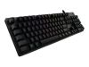 Logitech G512 Carbon, mekaniskt GX Blue, nordiskt, USB, RGB - Svart