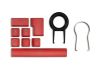 Svive Triton Full red switch (vit) Gamingtangentbord i full storlek, mekaniskt, nordisk layout, RGB,PBT-keykaps#7