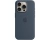 Apple Iphone 15 Pro Silicone Case With Magsafe - Storm Blue#3