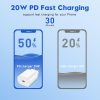 USB C Laddare och Kabel, ARCCRA 20W USB C Snabbladdare och 2m Typ-C-Laddningskabel + USB-C-Charger Strömadapter/Nätadapter med PD Kompatibel med iPhon 15/16 Pro Max/Plus, Samsung Galaxy, Google Pixel m flera#3