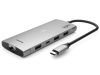 iiglo 9-i-1 Slim MultiPort Docking (ljusgrå) USB-C 87W PD, 2+2 USB-A, 2xHDMI, 1+1 USB-C, Ethernet#1